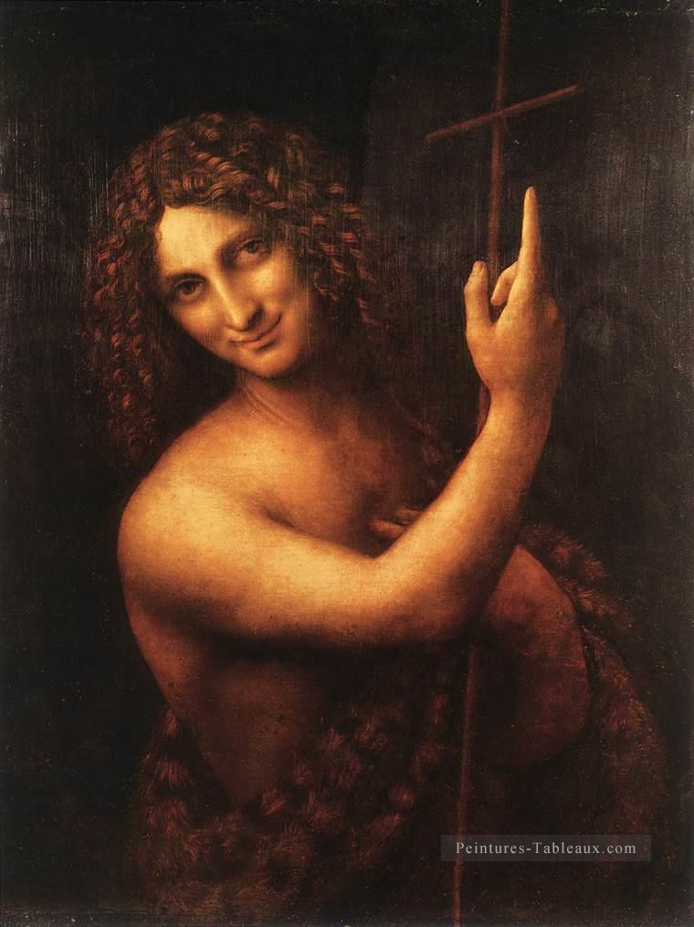Saint Jean Baptiste Léonard de Vinci Peintures à l'huile